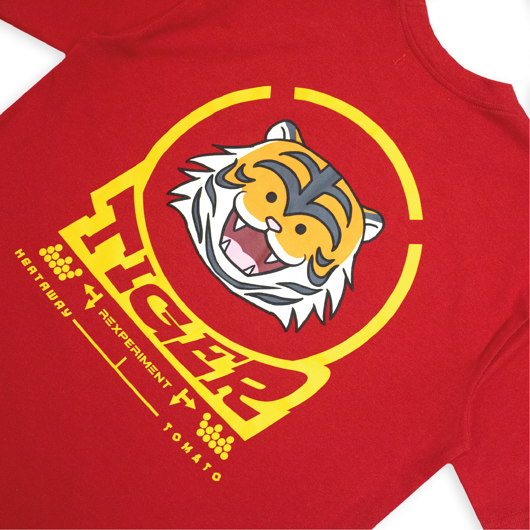 PROSPERITY TIGER - OVERSIZED TEE - RED
